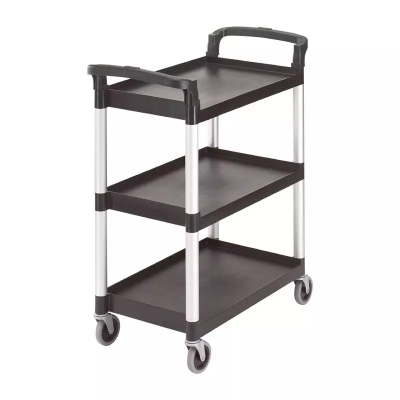 Chariot de service 3 niveaux noir Cambro